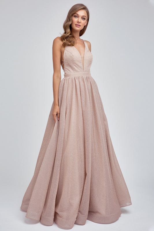Classic A-Line Sweetheart Sleeveless Long Evening Dress