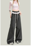 Women’s Vintage Lace Panel Casual Pants