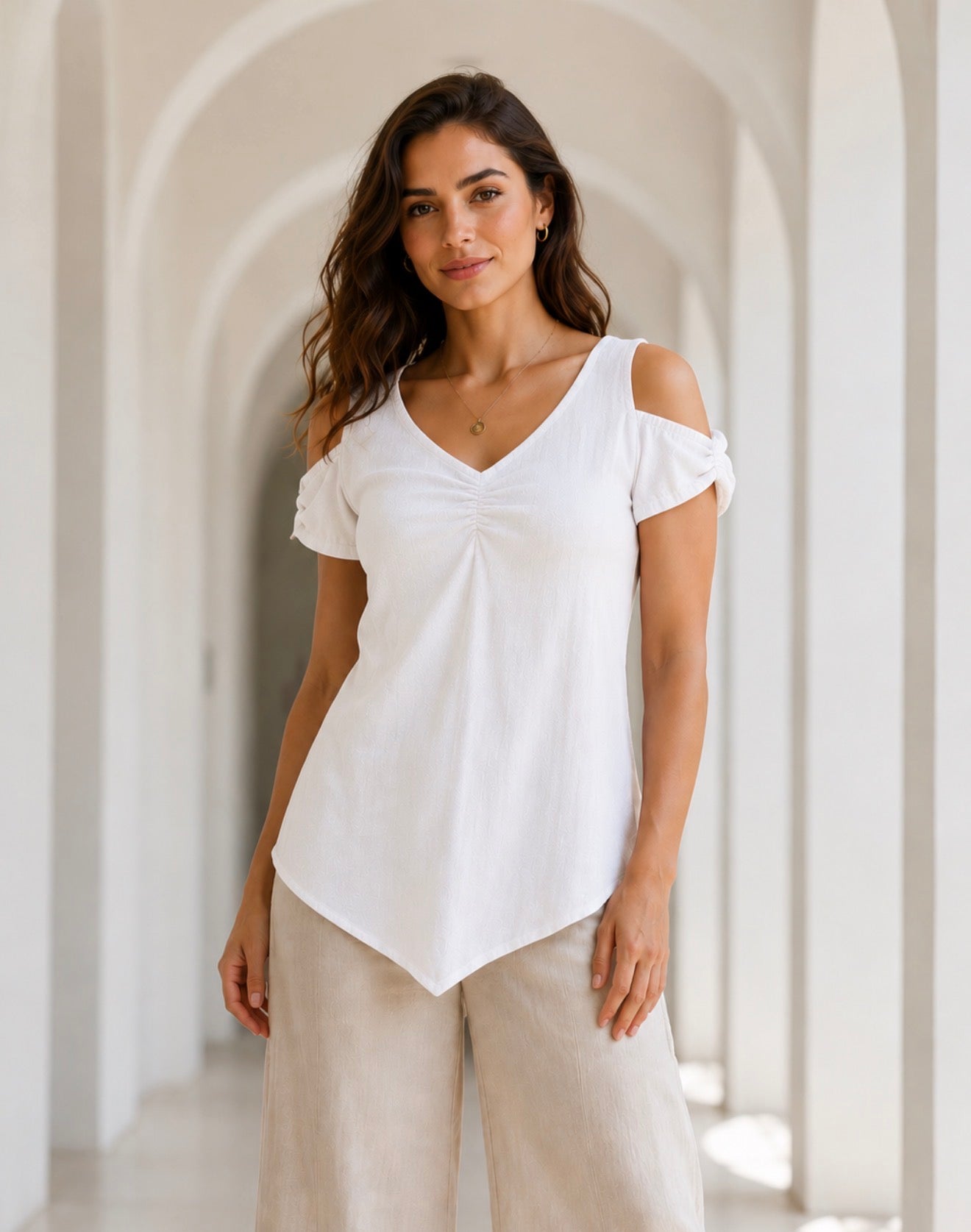 Demi 100% Cotton Gauze Top