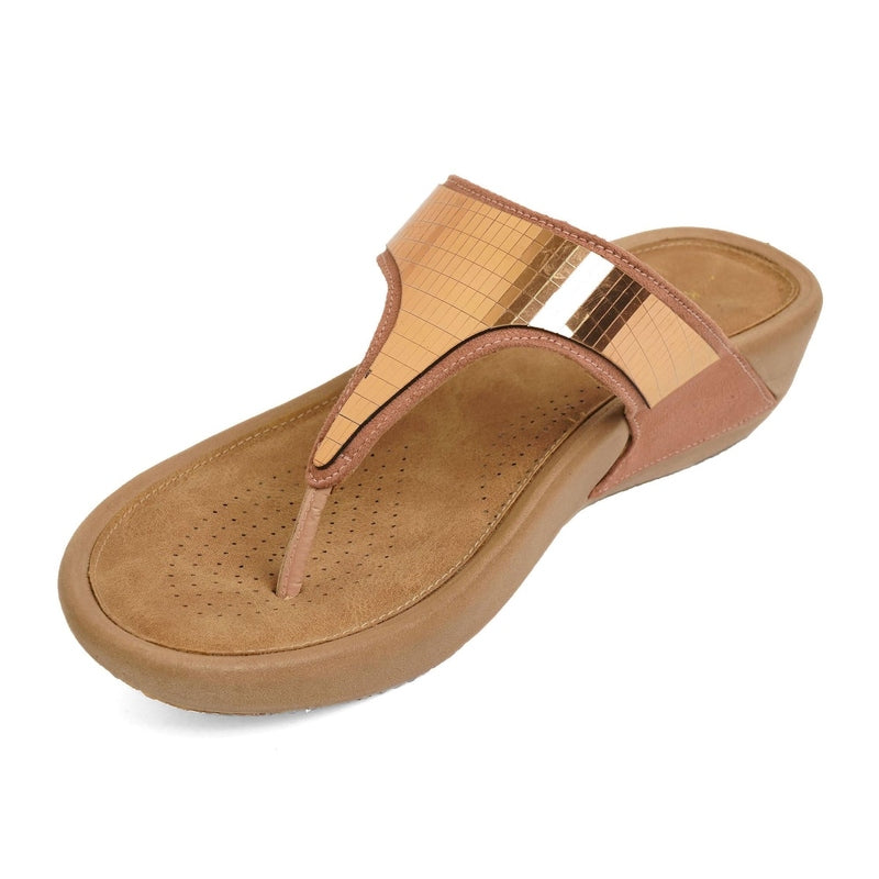 Paloma- Brown Thong Slip-Ons