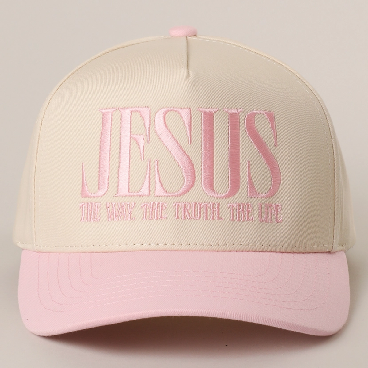 JESUS Way Truth Life Embroidered Hat