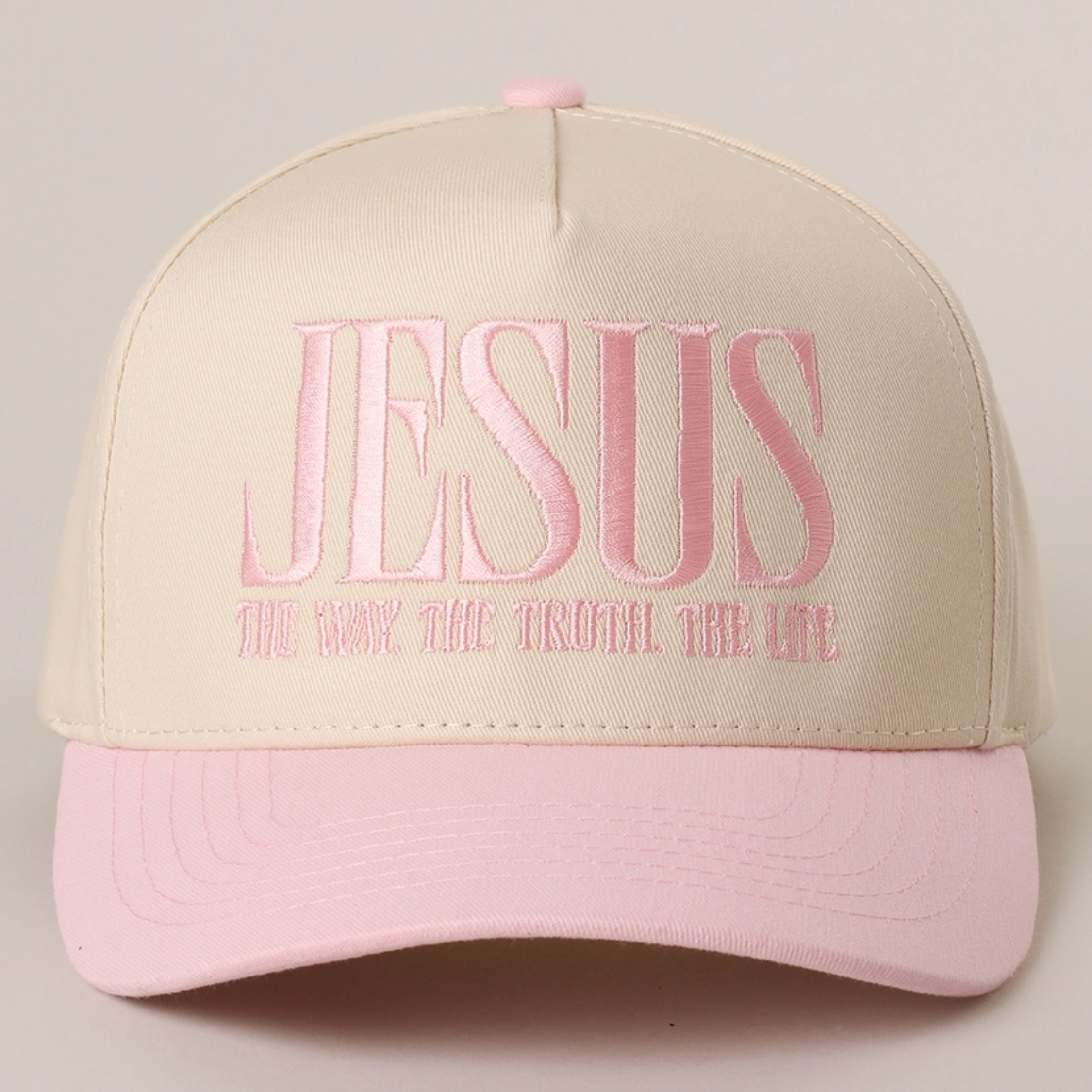 JESUS Way Truth Life Embroidered Hat