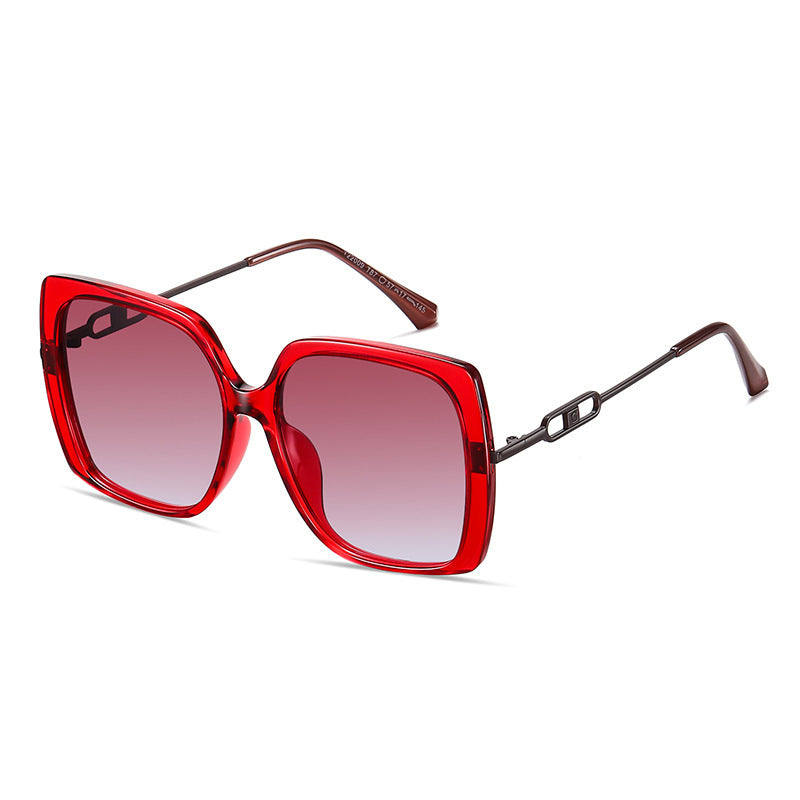 Large Metal Frame Polarized Sunglasses – Oversized Driving Shades