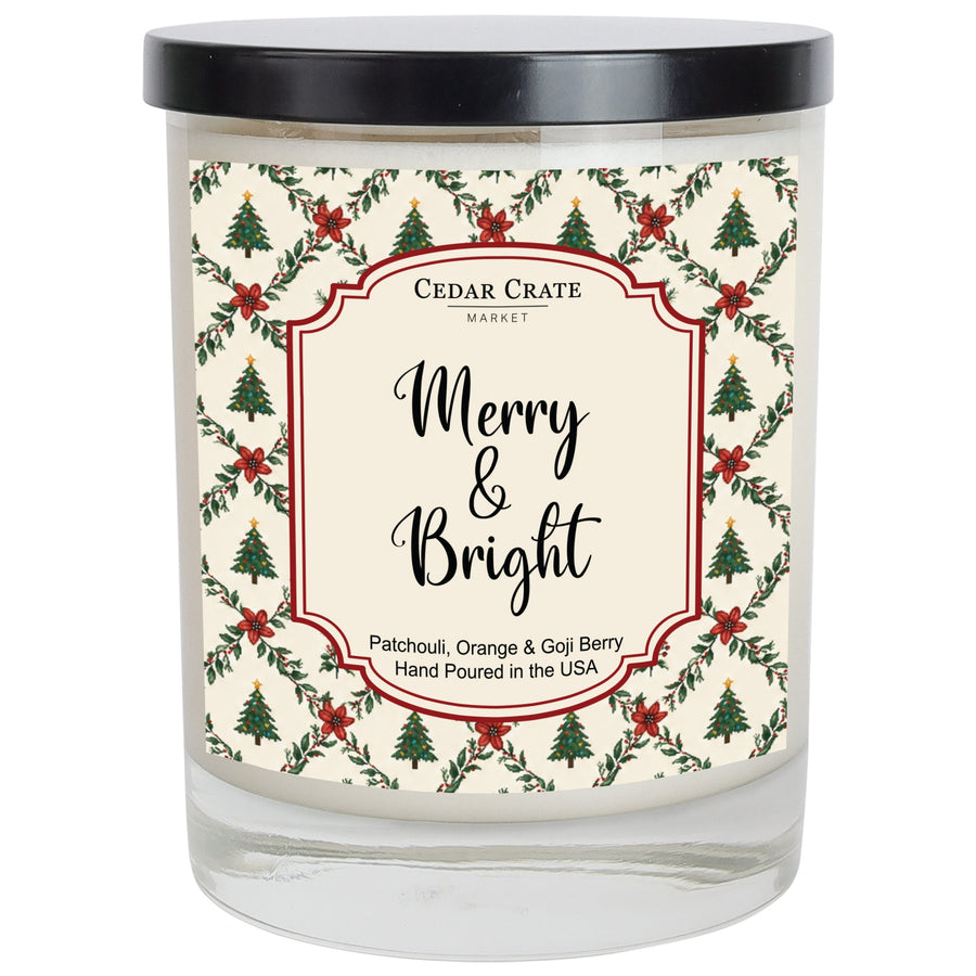 Funny Christmas Candles - Merry & Bright Golden Patchouli