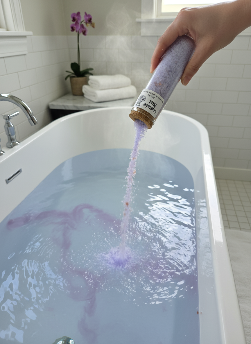 Calm Capsule Bath Soak – Lavender & Epsom Salt