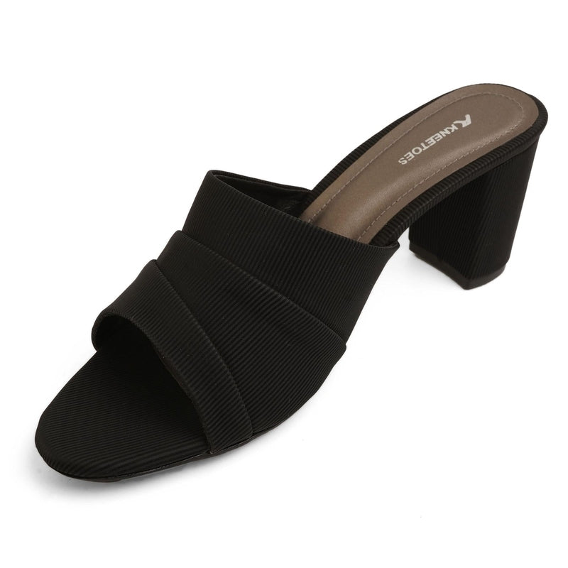 Aurelia- Black Block Heels