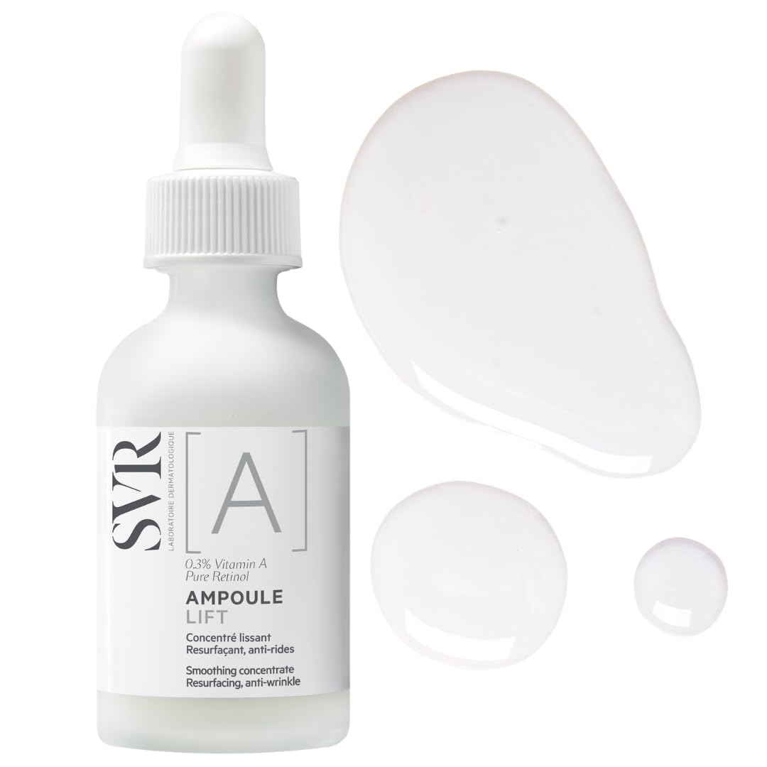 Svr A Ampoule Lift 30ml, suero de vitamina A para piel aterciopelada y reducción de arrugas.