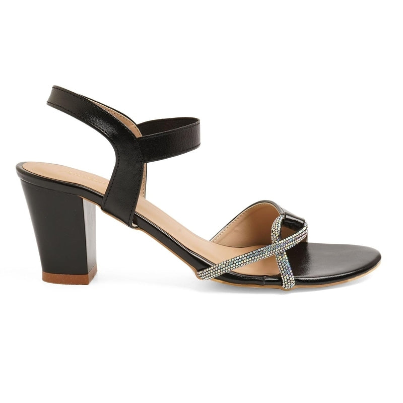 Jena - Black Block Heels