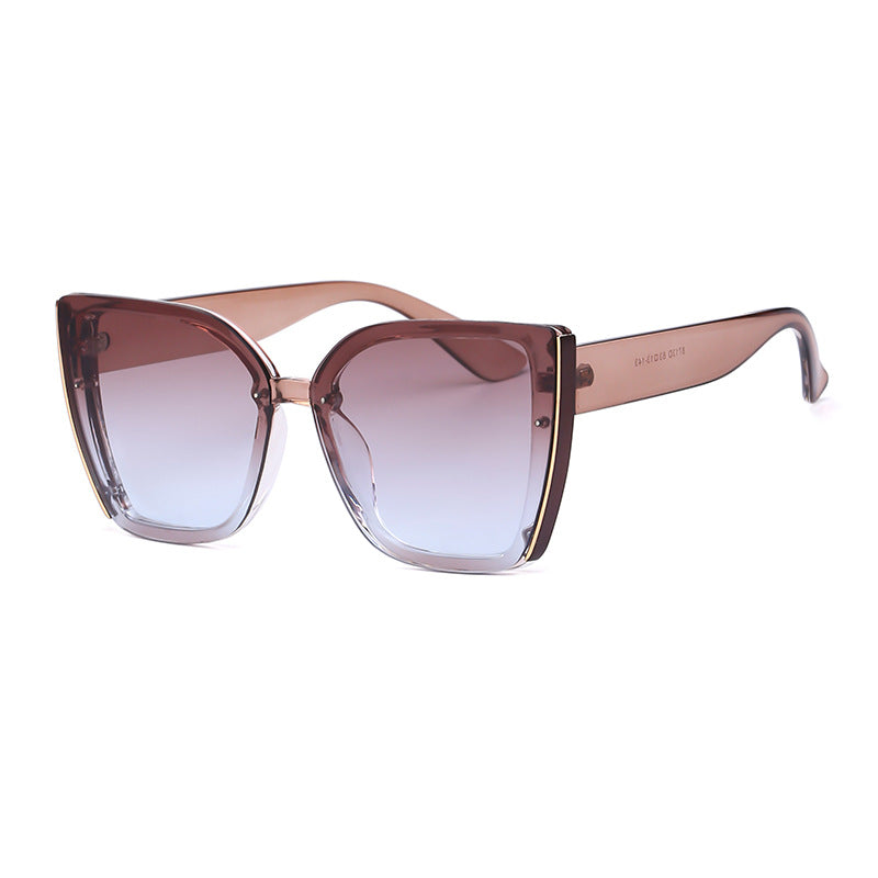 Women's Cat-Eye Oversized Sunglasses — UV Protection Trendy Shades