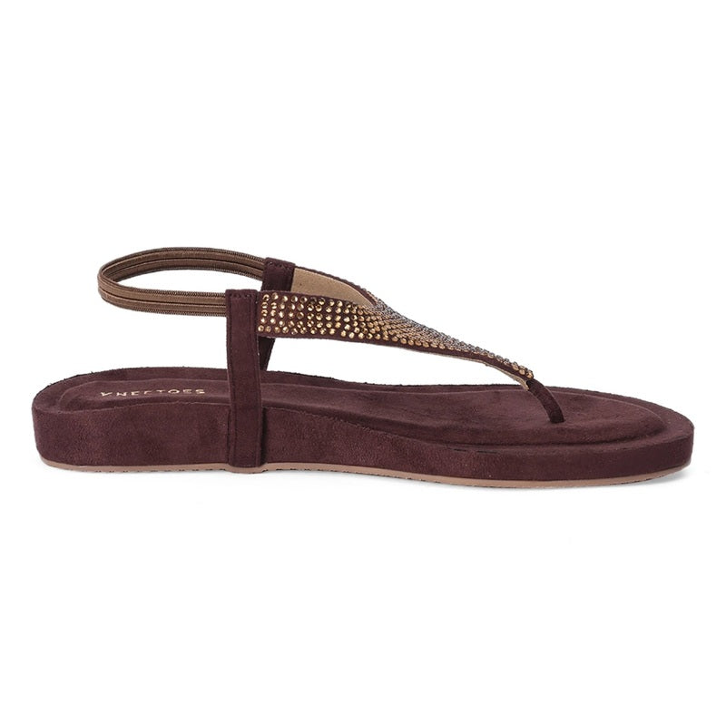 Ebony - Brown Thong Sandals