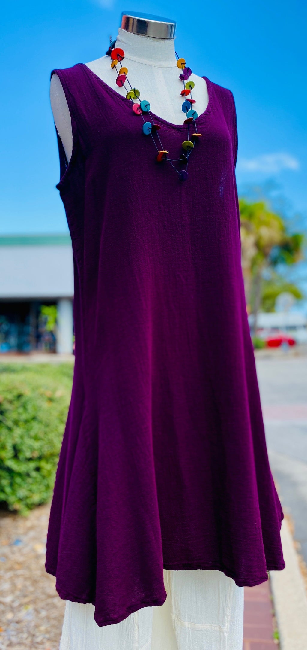 Peyton Dress 100% Cotton Gauze