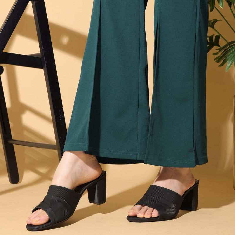 Aurelia- Black Block Heels