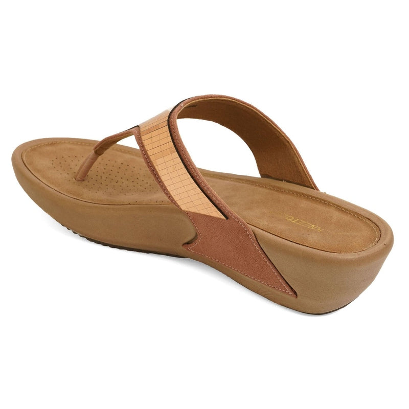 Paloma- Brown Thong Slip-Ons