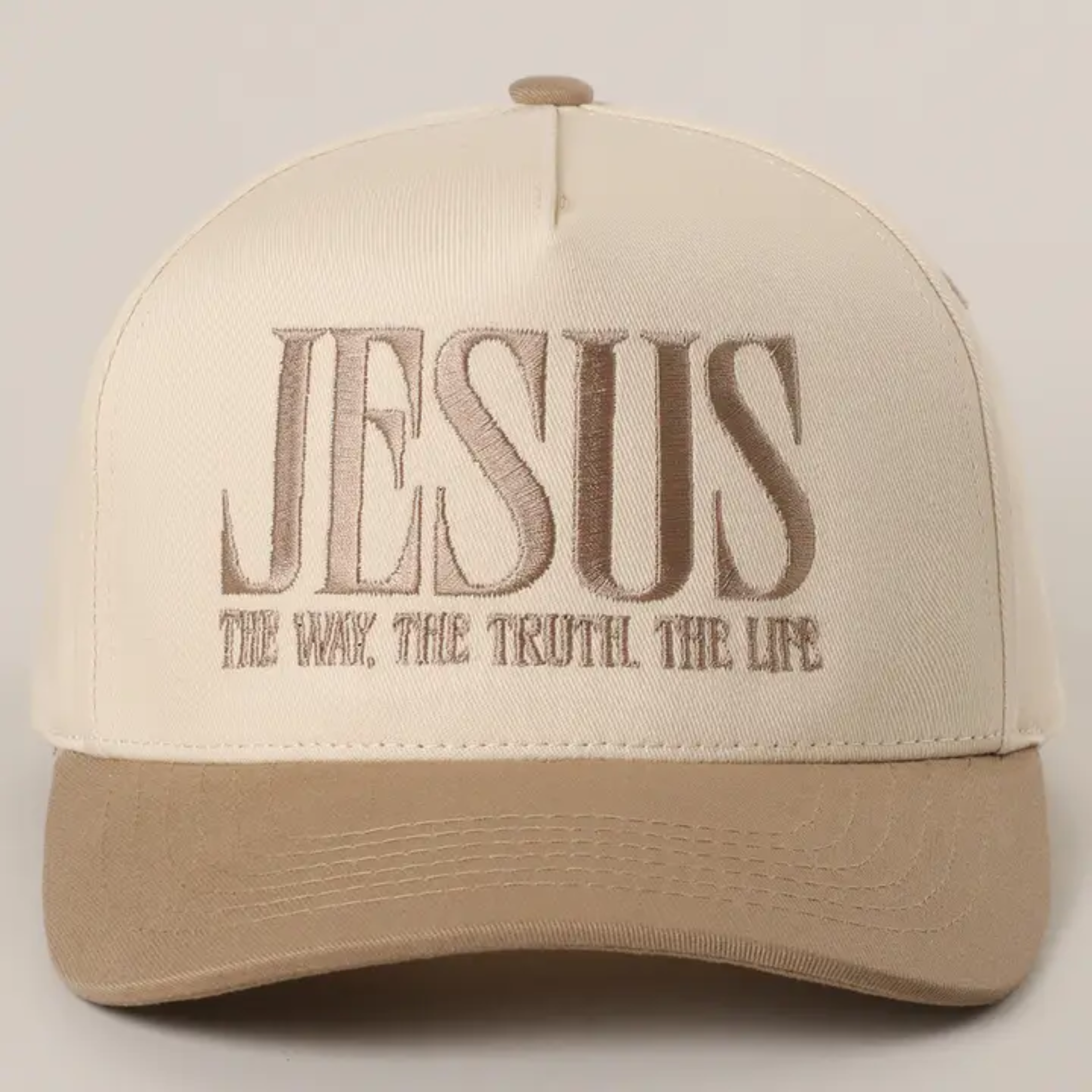 JESUS Way Truth Life Embroidered Hat
