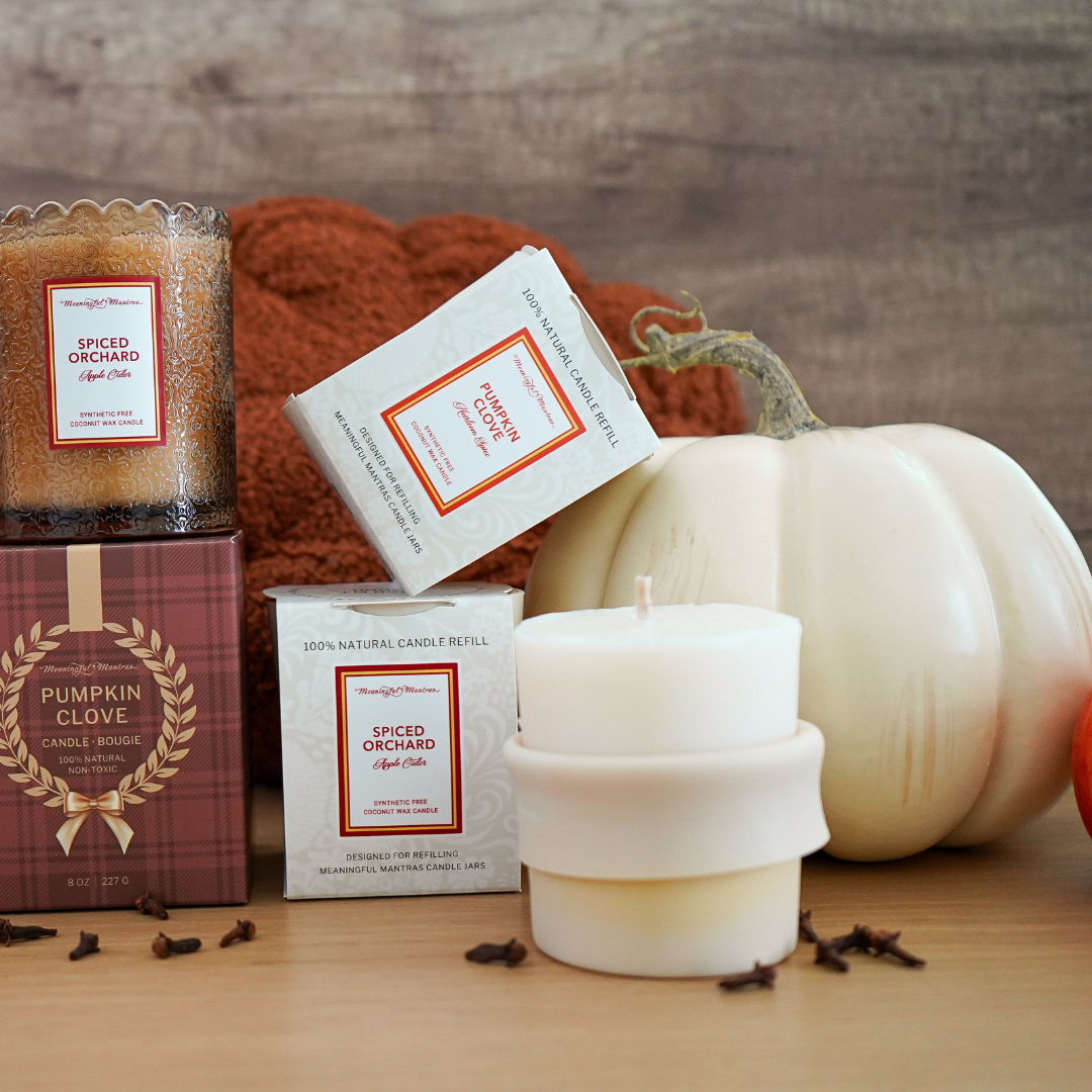 Spiced Orchard Apple Cider Natural Candle 8oz Kaia Collection Refill