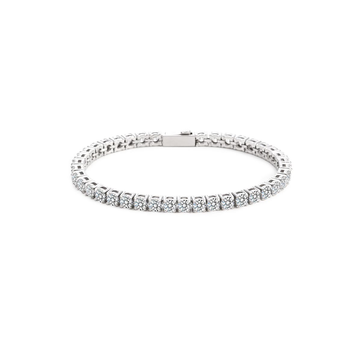 BG400W B.Tiff 4mm Tennis Bracelet
