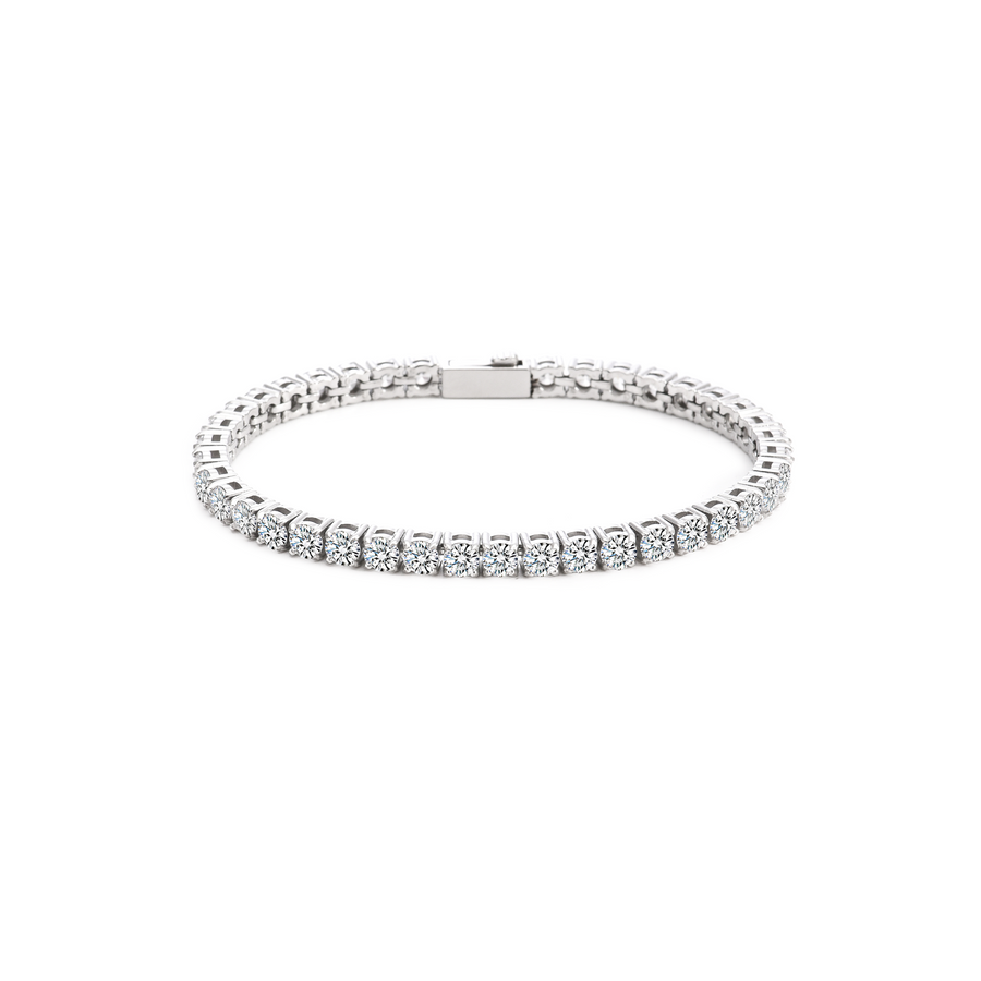 BG400W B.Tiff 4mm Tennis Bracelet