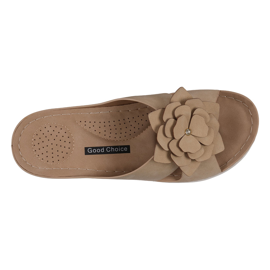 Women's Claire Tan Cushioned Footbed Sandals
