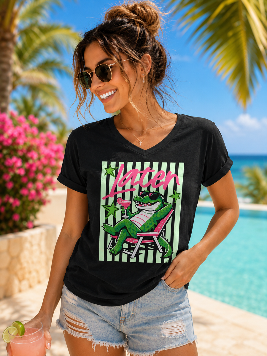 Later Alligator Summer Vibes Tee