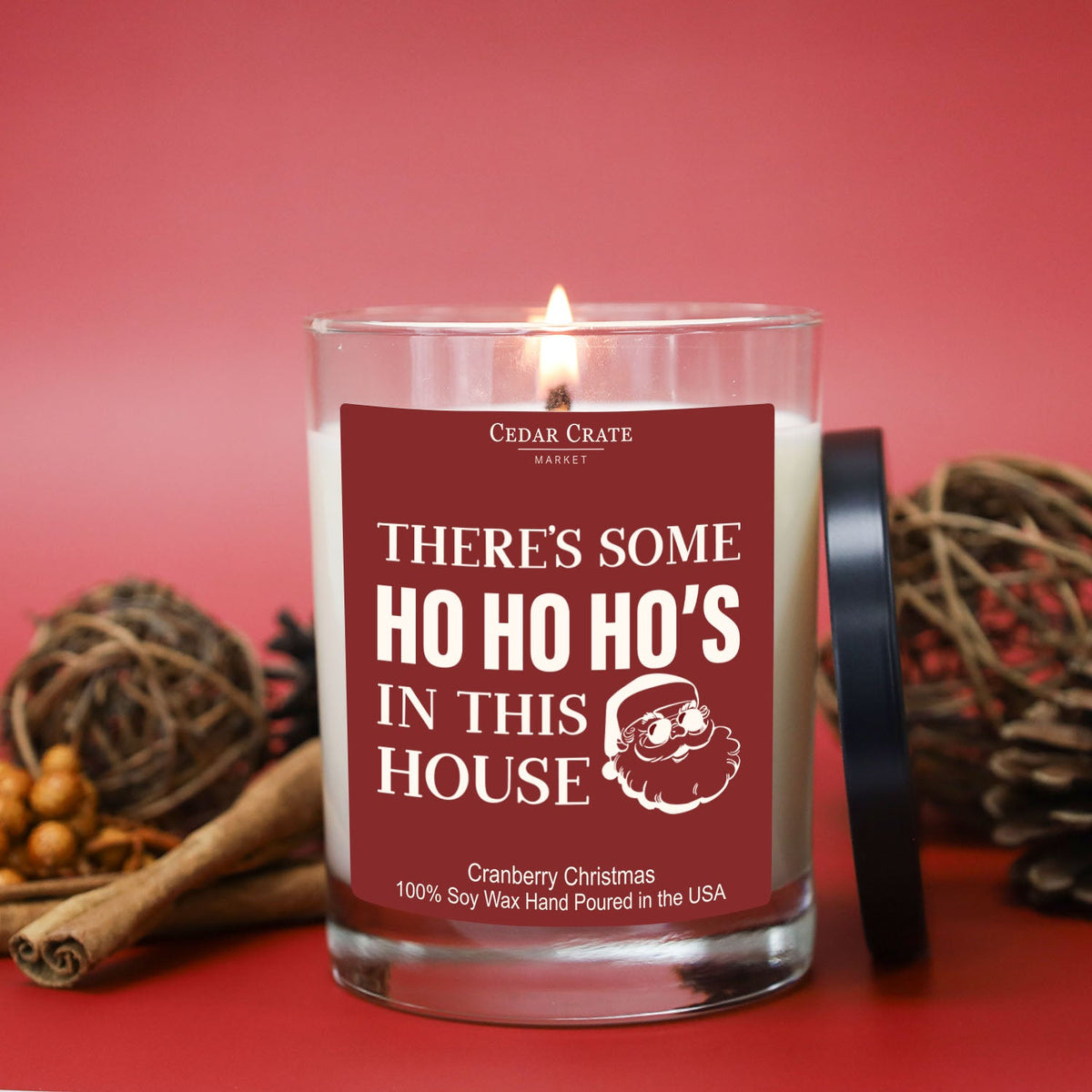 Christmas Candles - There's Some HO HO HO's In This House