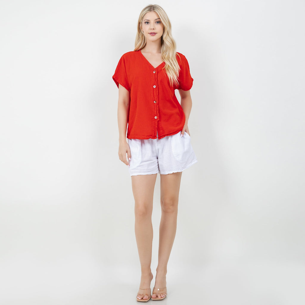 Constance Top -100% Cotton Gauze -  New Colors!