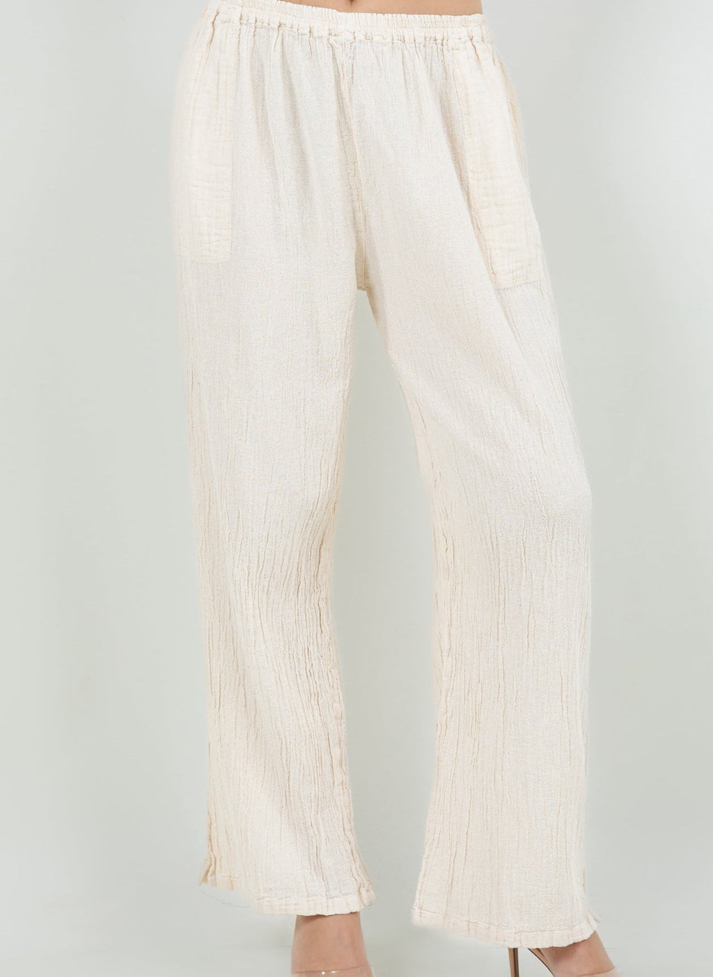 Lisa Cotton Gauze Pants with Pockets
