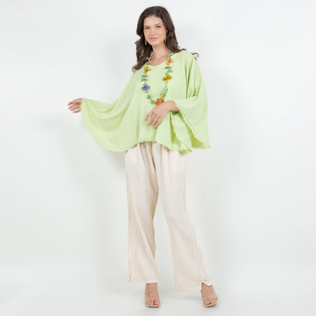 Lisa Cotton Gauze Pants with Pockets