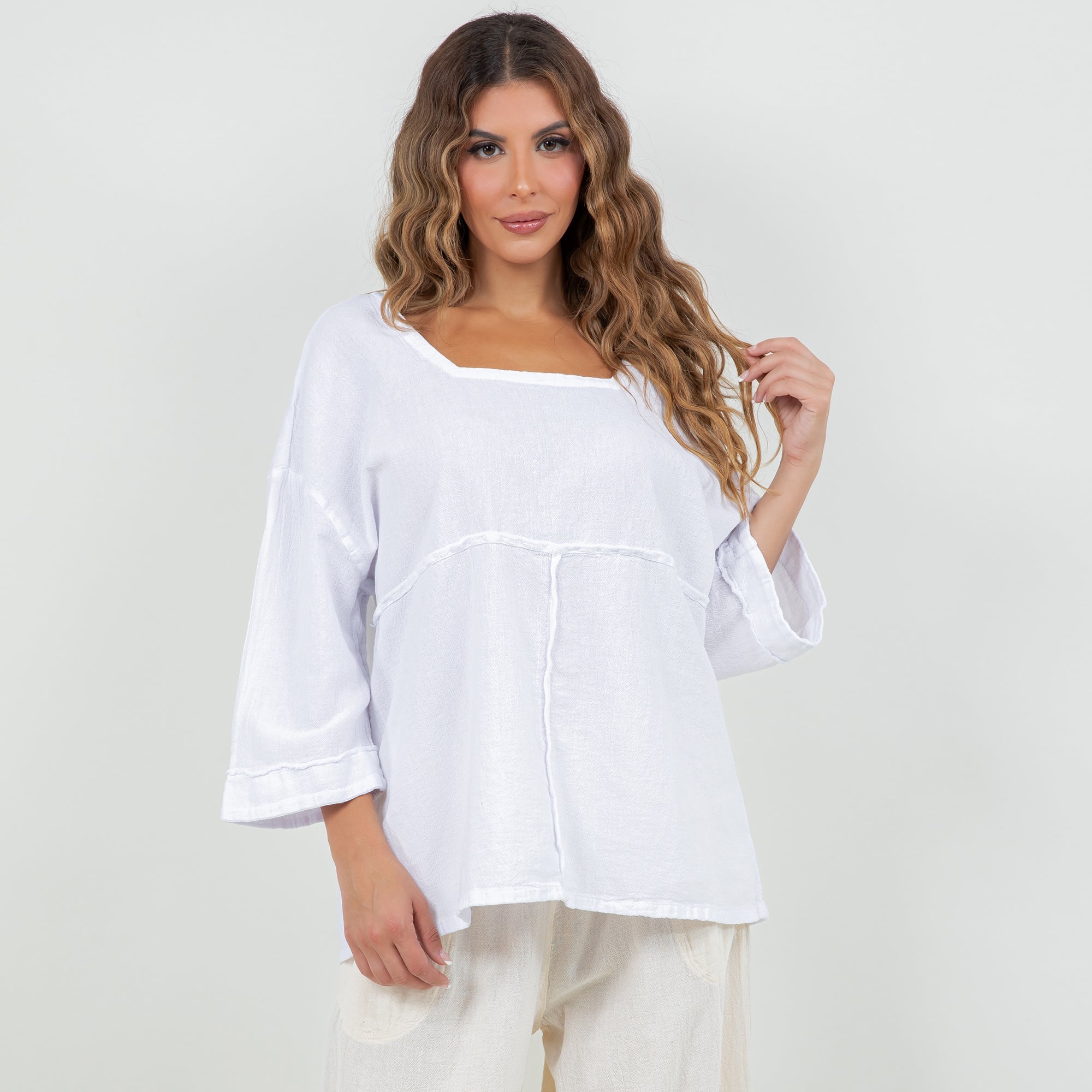 Elena Top 100% Cotton Gauze