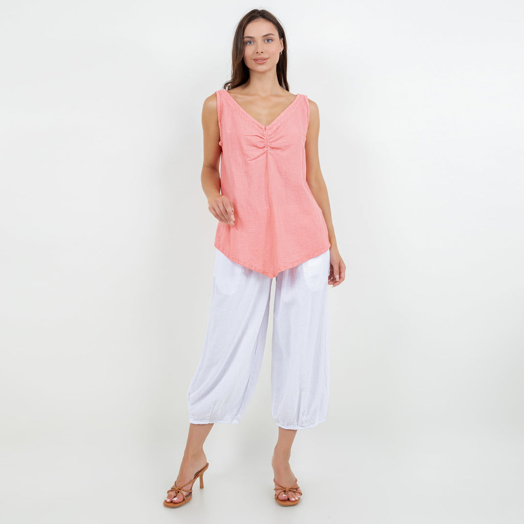 Women's 100% Cotton Gauze Dominica Tank Top