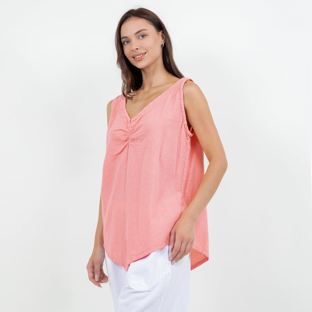 Women's 100% Cotton Gauze Dominica Tank Top