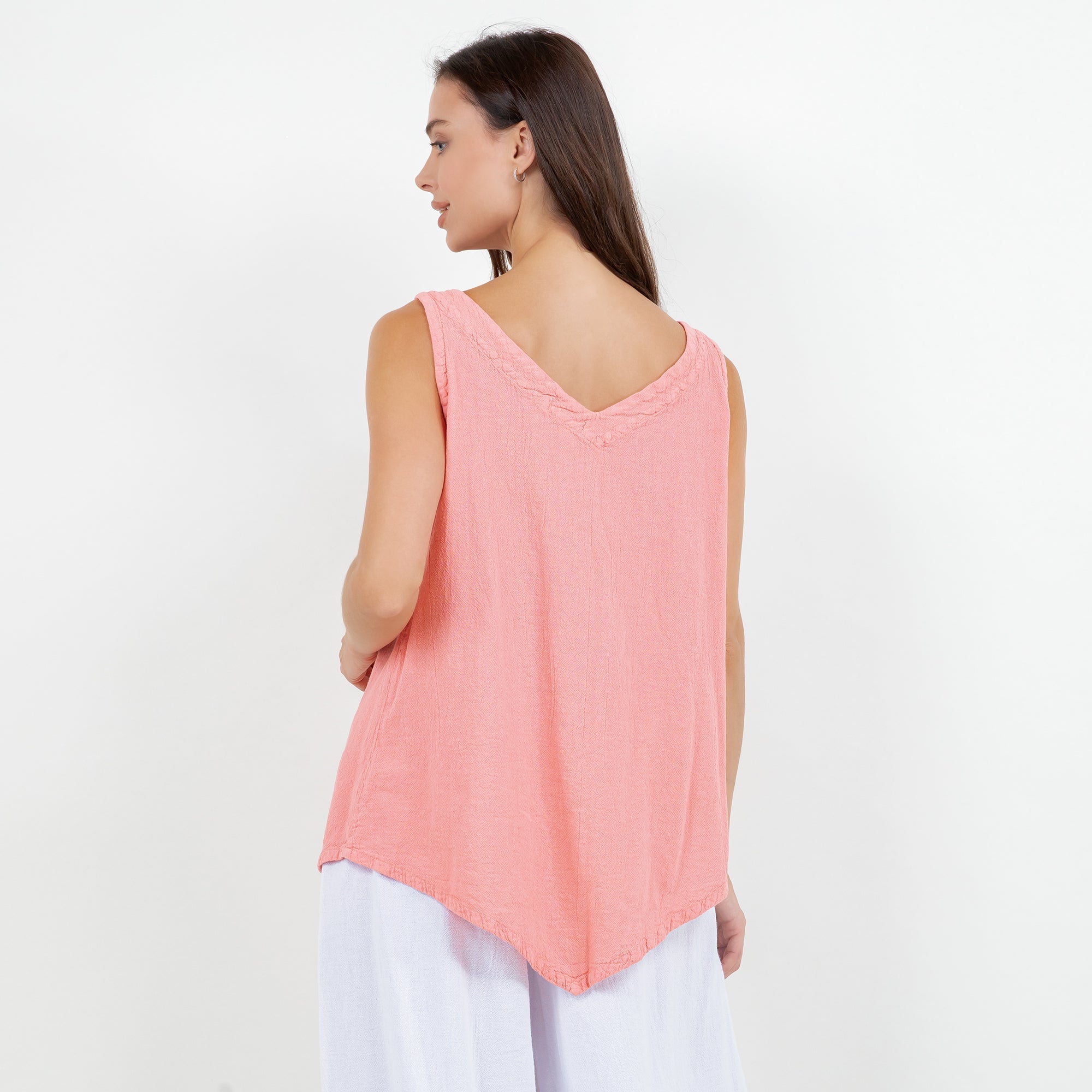 Women's 100% Cotton Gauze Dominica Tank Top