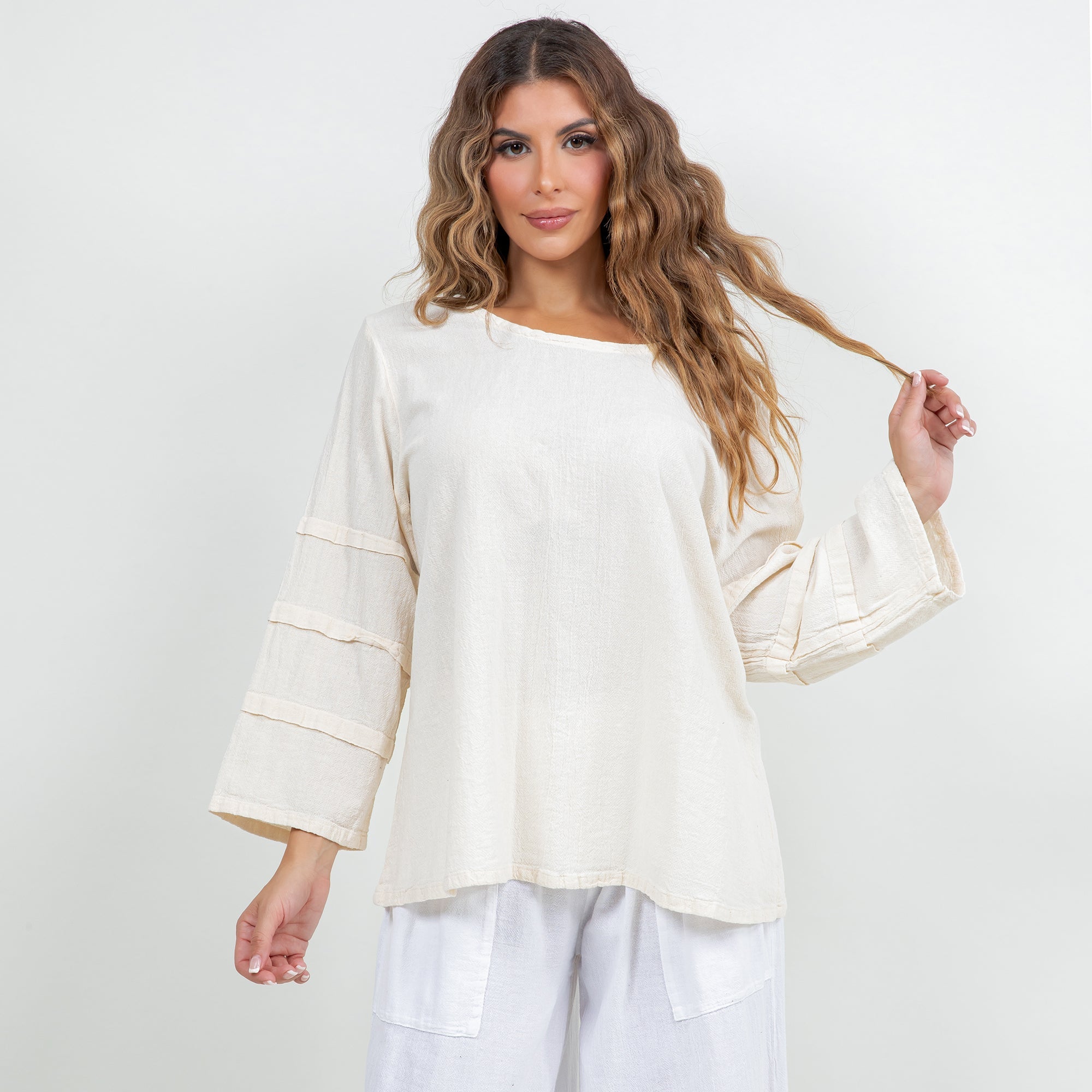 Women's Cotton Gauze Sabrina Top