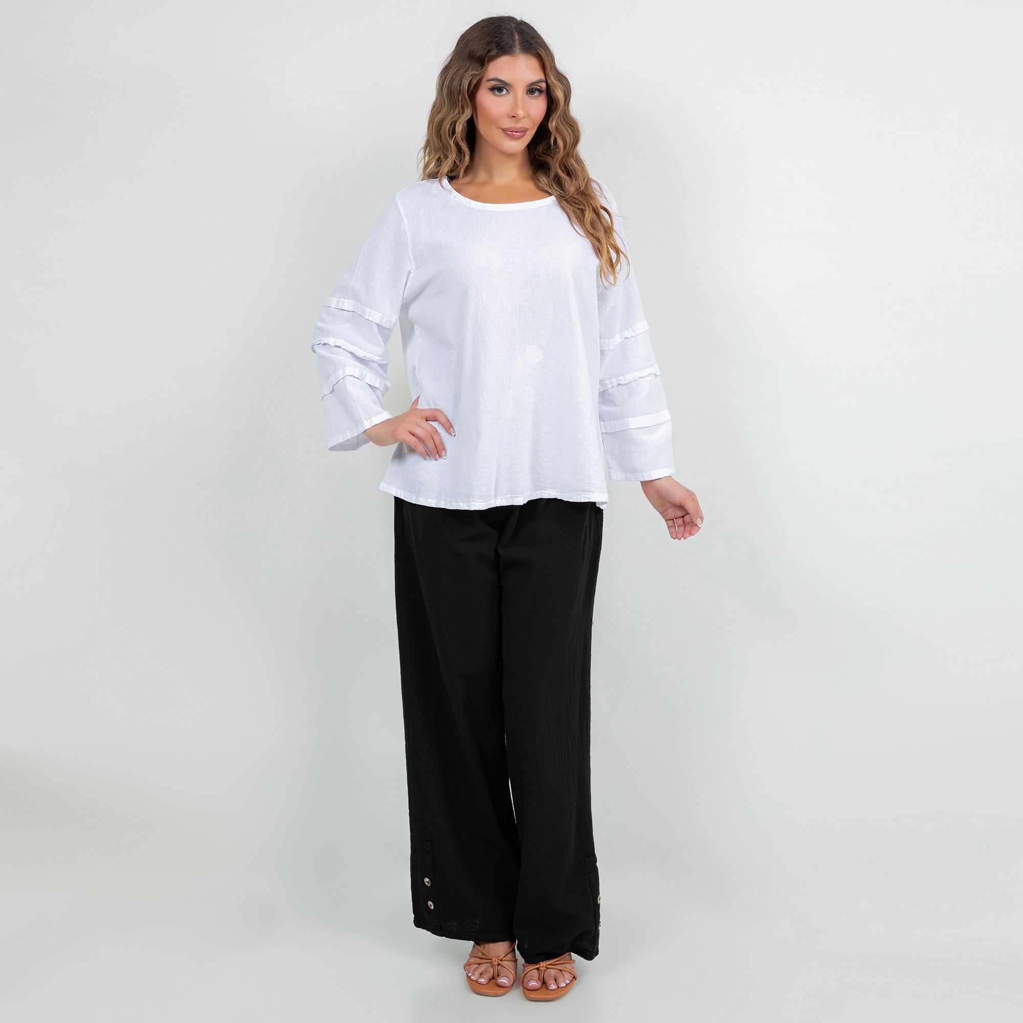 Women's Cotton Gauze Sabrina Top