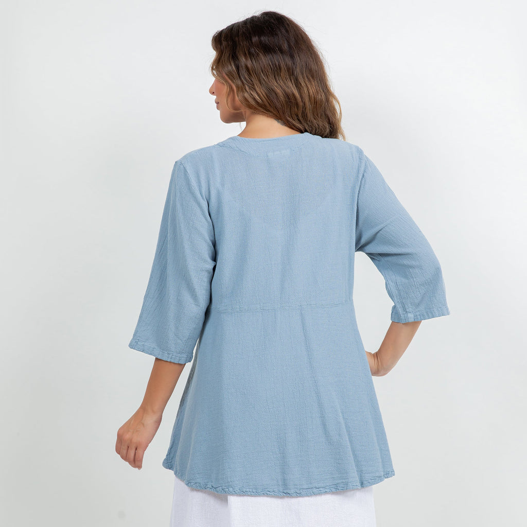 Chinatown Elbow Length Cotton Gauze Jacket