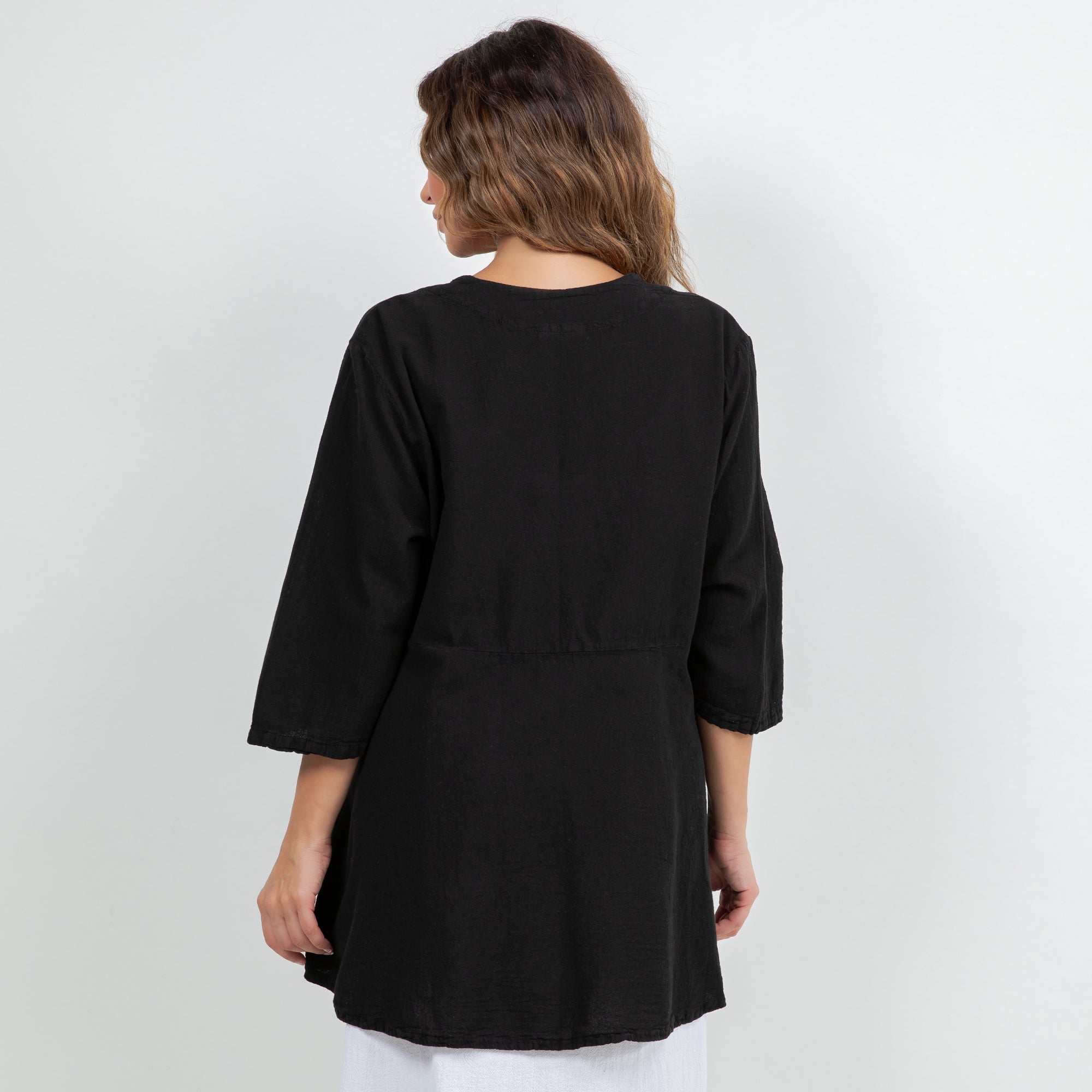 Chinatown Elbow Length Cotton Gauze Jacket