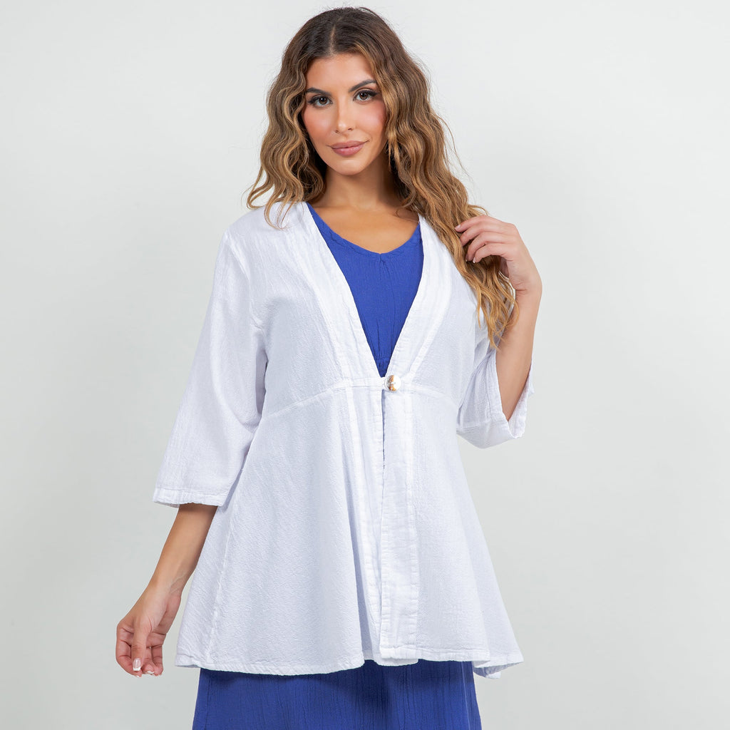 Chinatown Elbow Length Cotton Gauze Jacket