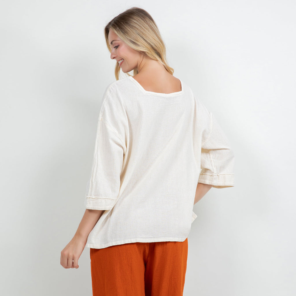 Elena Top 100% Cotton Gauze