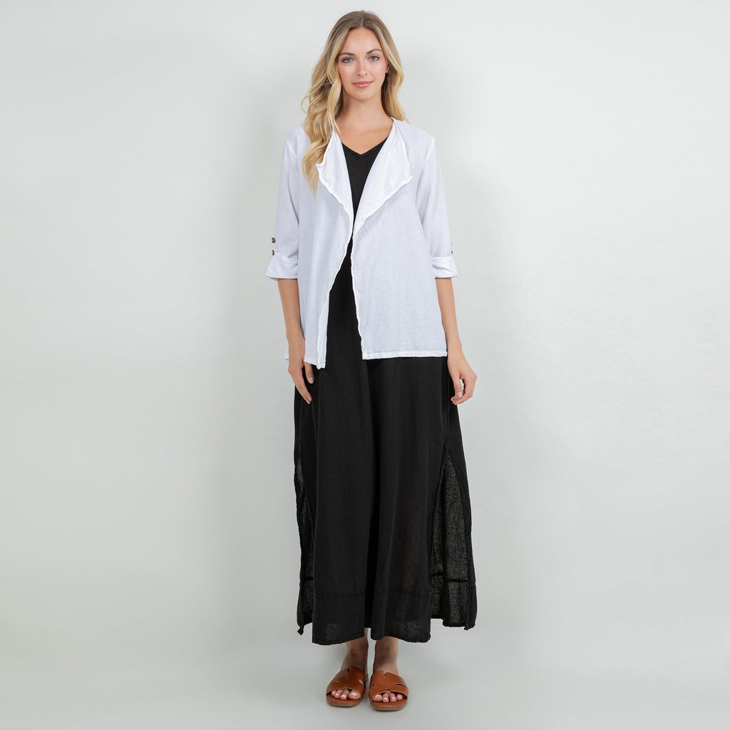 Jeanne Bolero Resort Wear Jacket 100% Cotton Gauze