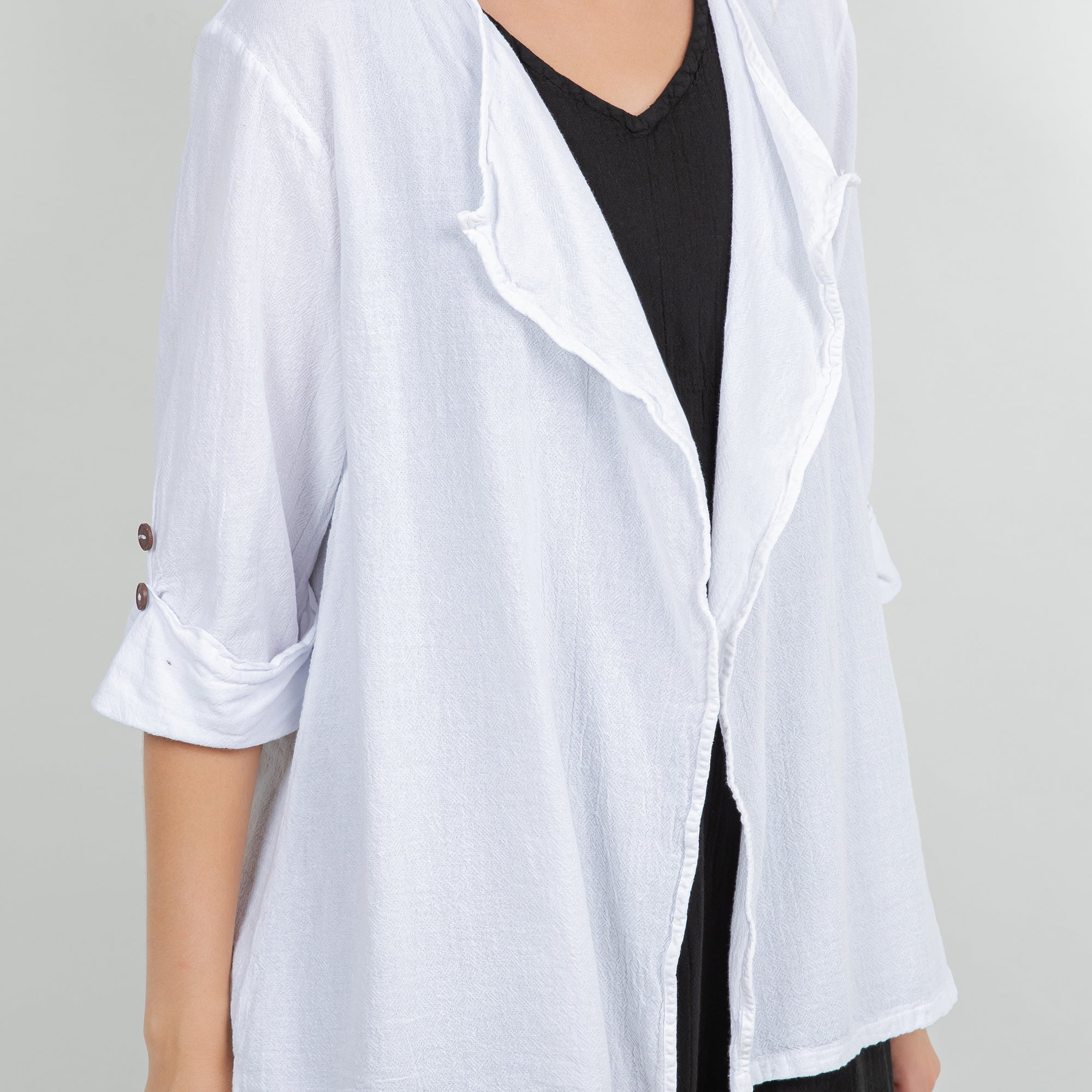 Jeanne Bolero Resort Wear Jacket 100% Cotton Gauze