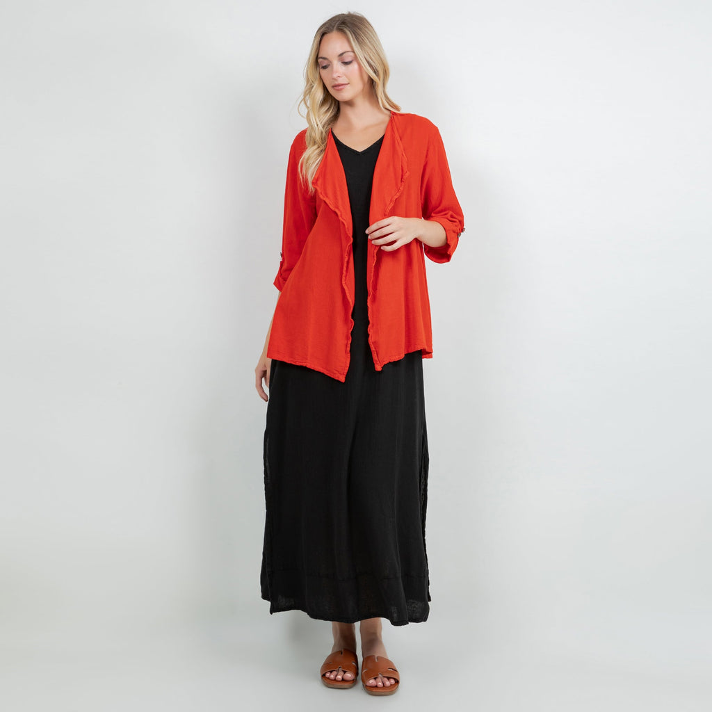 Jeanne Bolero Resort Wear Jacket 100% Cotton Gauze