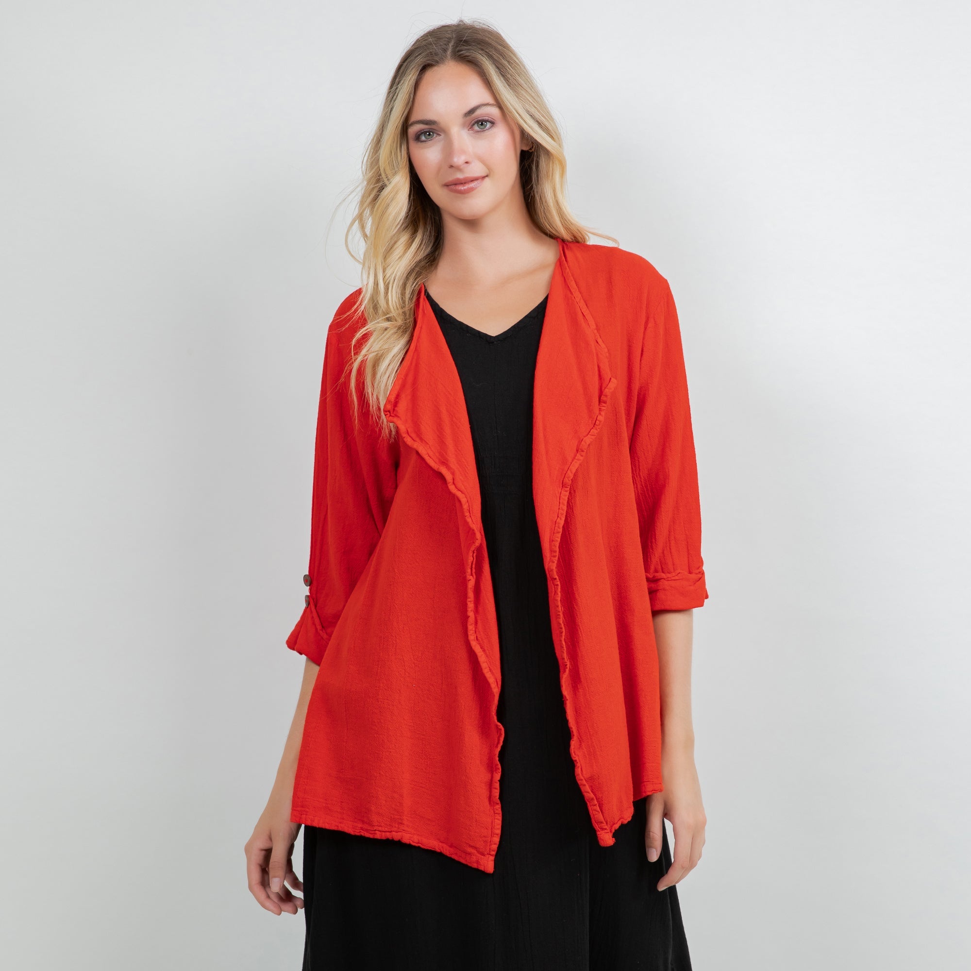 Jeanne Bolero Resort Wear Jacket 100% Cotton Gauze