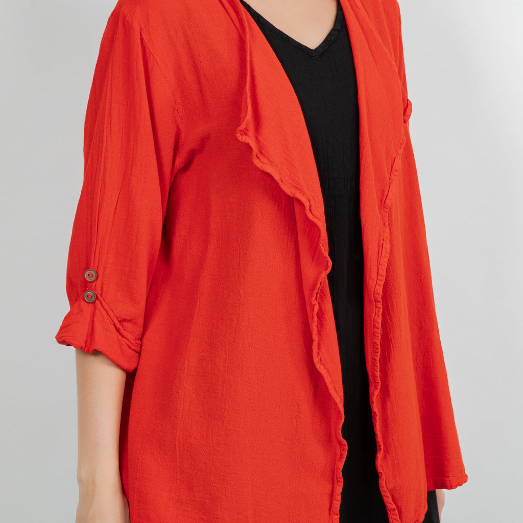 Jeanne Bolero Resort Wear Jacket 100% Cotton Gauze