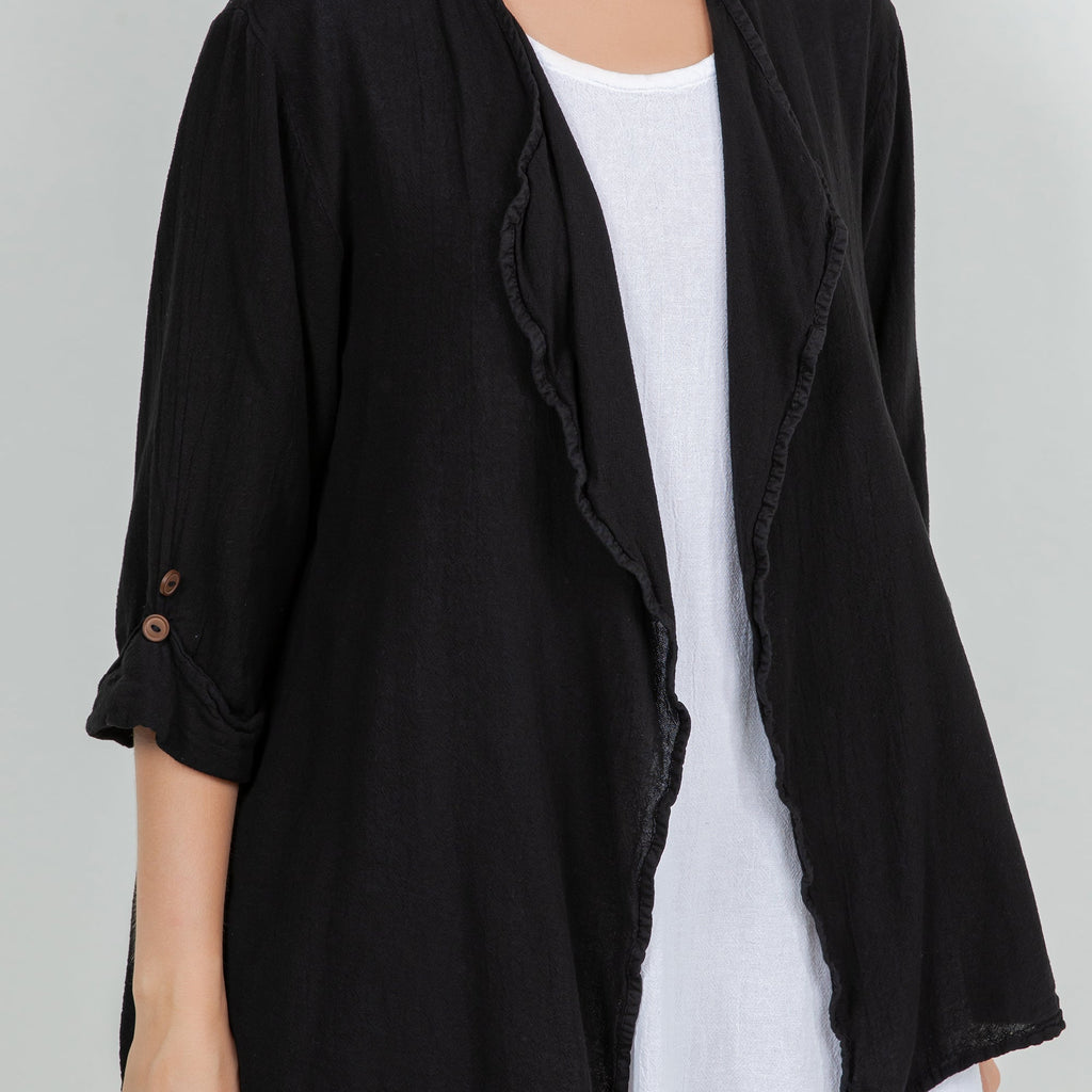 Jeanne Bolero Resort Wear Jacket 100% Cotton Gauze