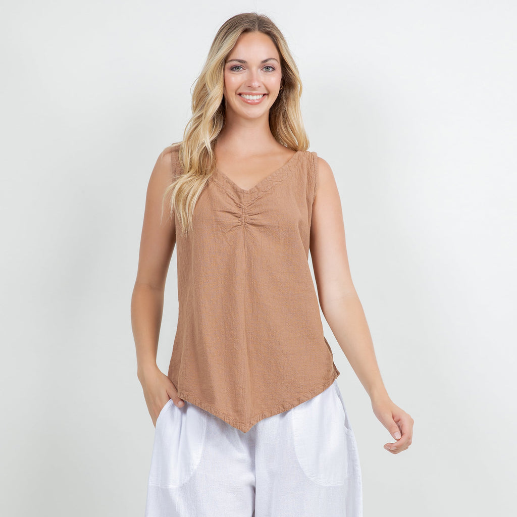 Women's 100% Cotton Gauze Dominica Tank Top