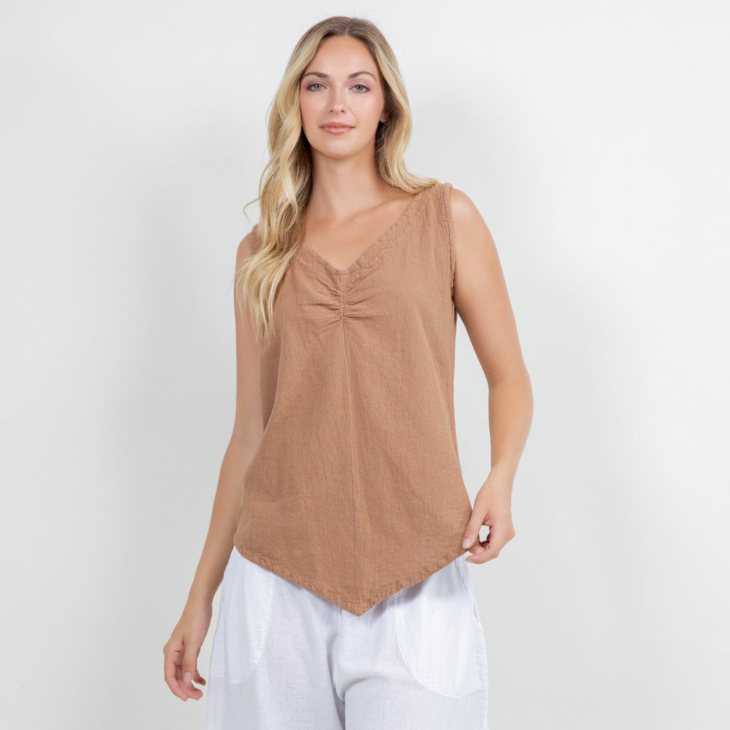 Women's 100% Cotton Gauze Dominica Tank Top