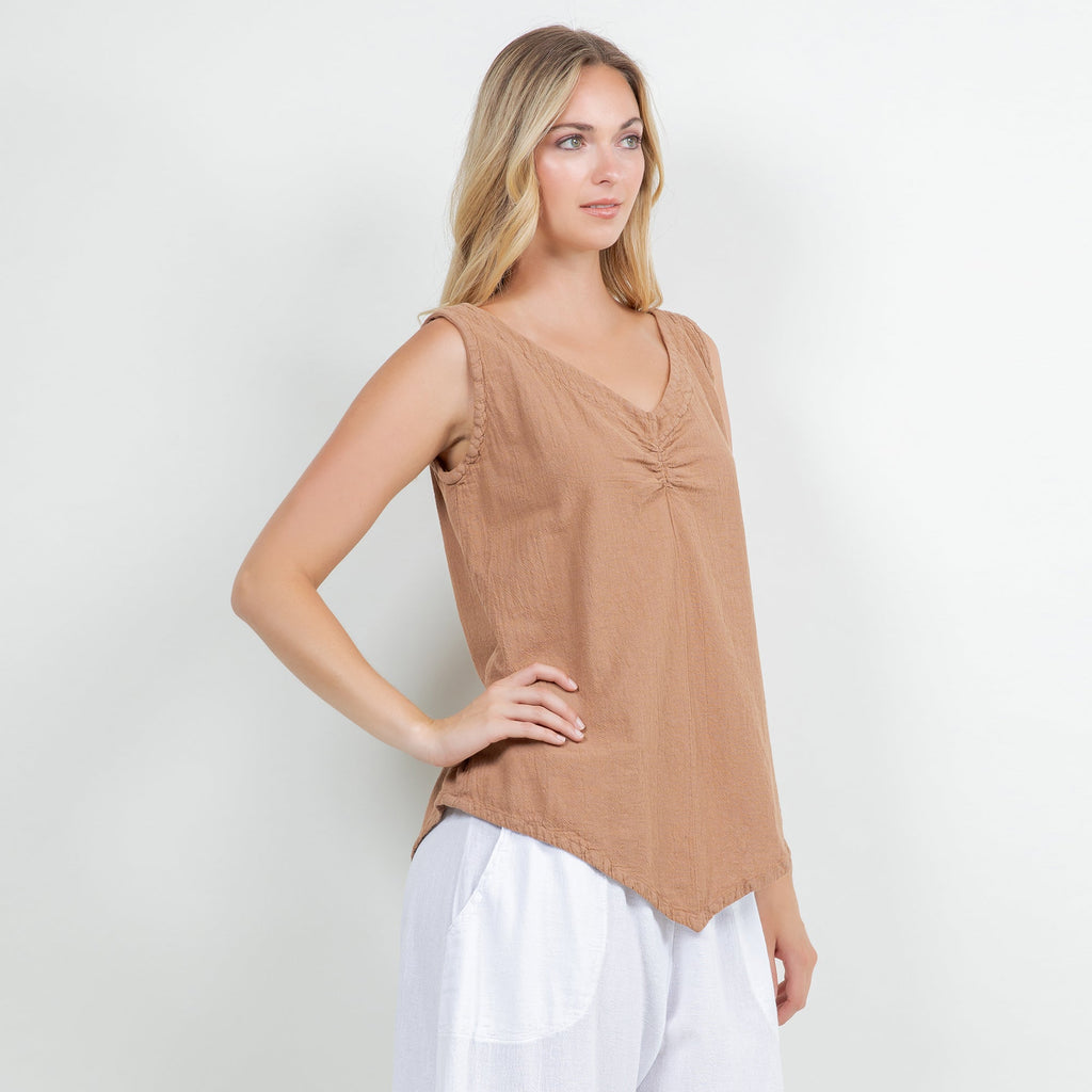 Women's 100% Cotton Gauze Dominica Tank Top