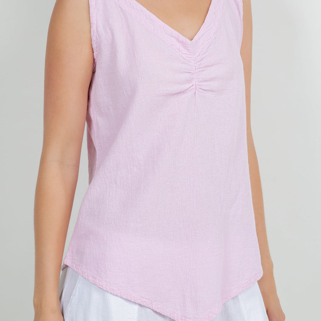 Women's 100% Cotton Gauze Dominica Tank Top