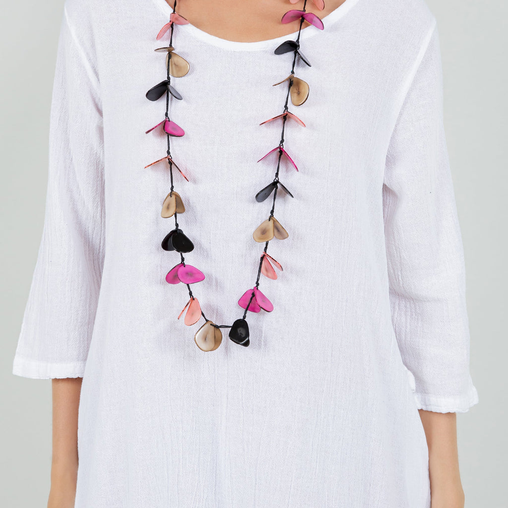 Ellen Our Hi-Low Cotton Gauze Dress with Sleeves and Pockets