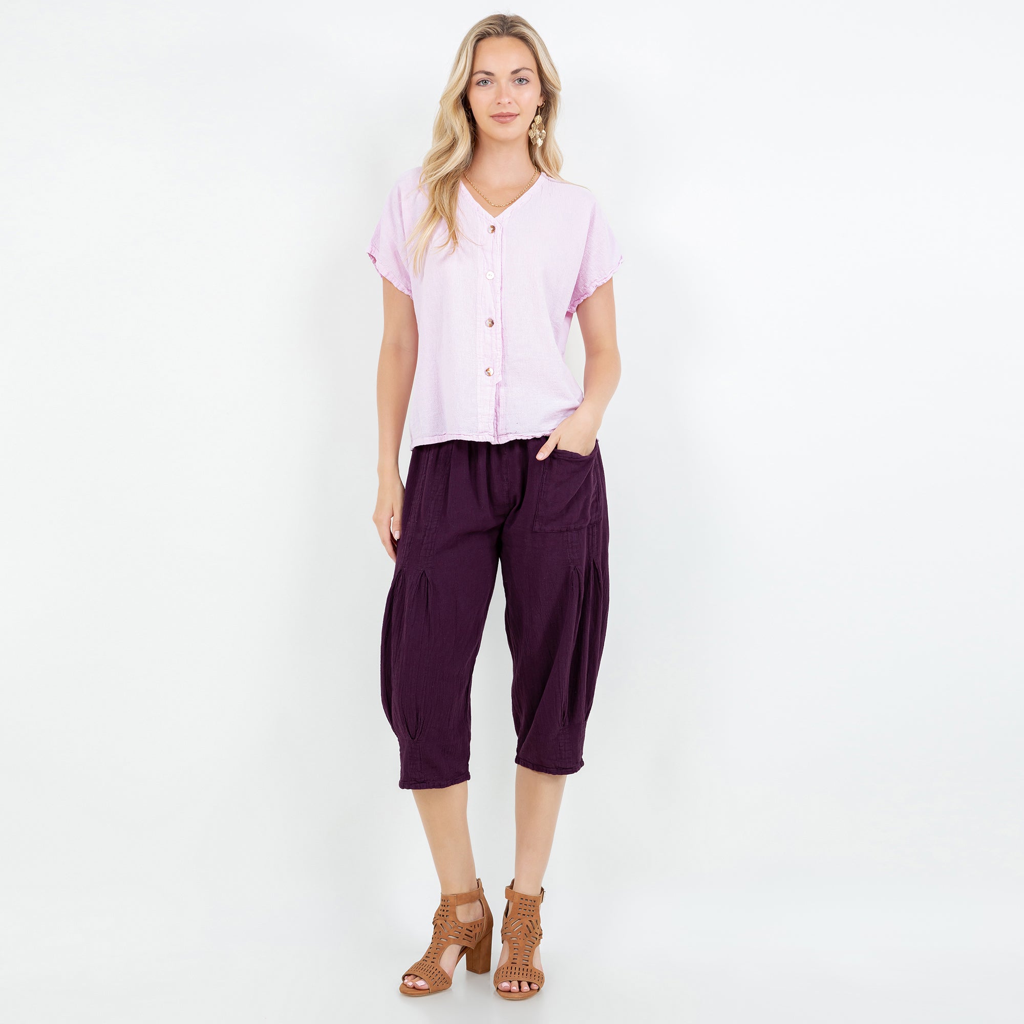 Constance Top -100% Cotton Gauze -  New Colors!