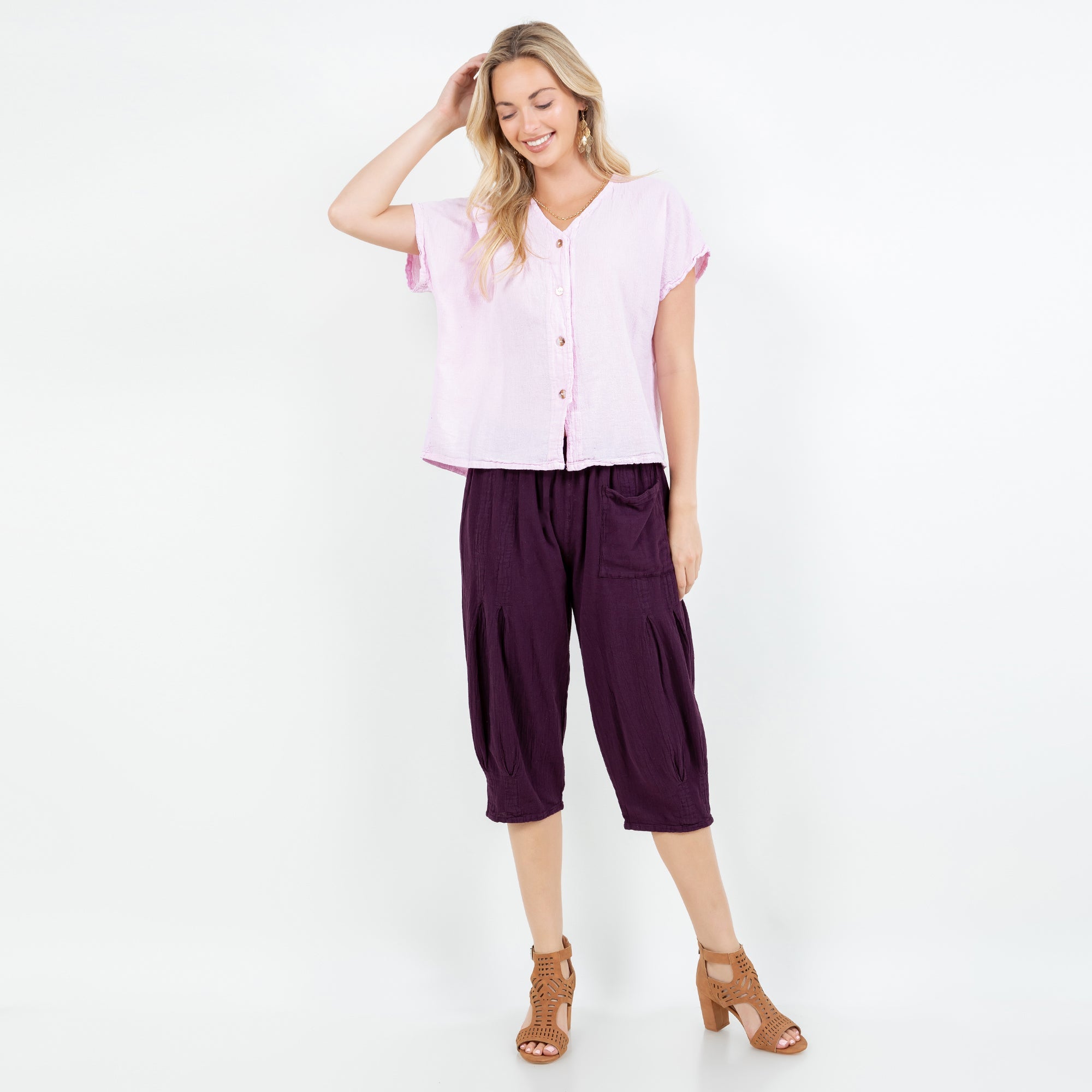 Constance Top -100% Cotton Gauze -  New Colors!